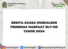 Berita Acara Muskalsus Penerima Manfaat BLT-DD Tahun 2026